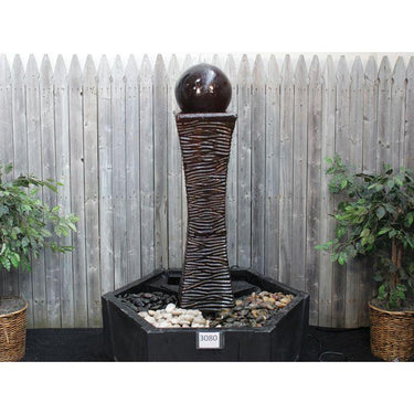 Closed Top FNT3080 Ceramic Vase Complete Fountain Kit Vase Fountain Blue Thumb